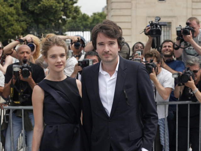 Dior - haute couture - jeseň 2013 - Natalia Vodianova a Antoine Arnault