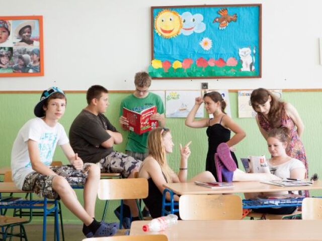 študenti, teenageri