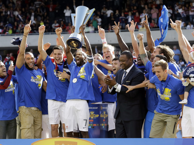 USA, radosť, futbal, Gold Cup