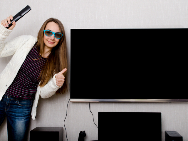 televízia, domáce kino, čierna technika