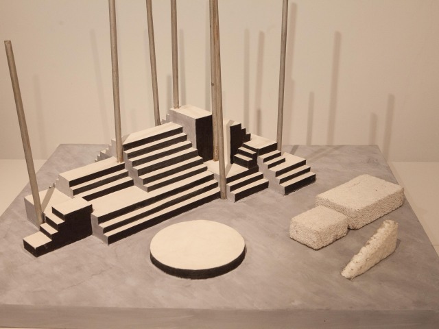 František Tröster: Architektonický model k inscenácii Kráľ Svätopluk.