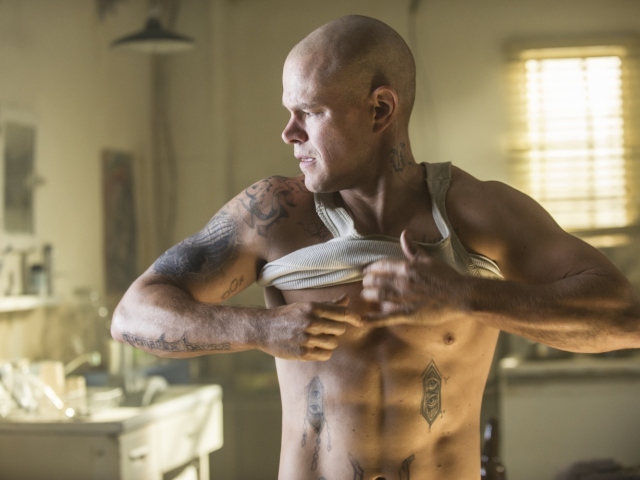 Matt Damon v sci-fi filme Elysium