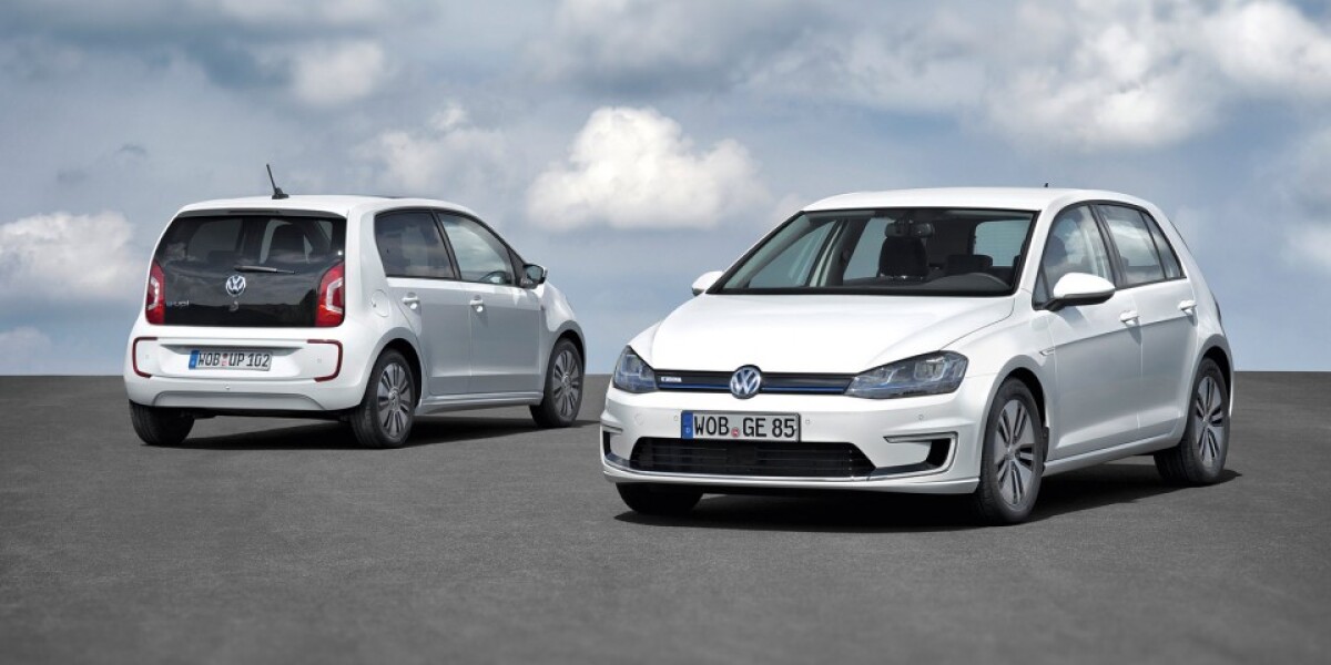 VW e-up! a VW e-Golf