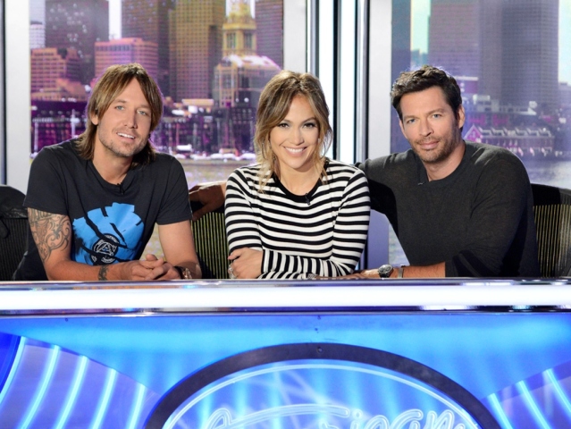 Keith Urban, Jennifer Lopez a Harry Connick Jr. 