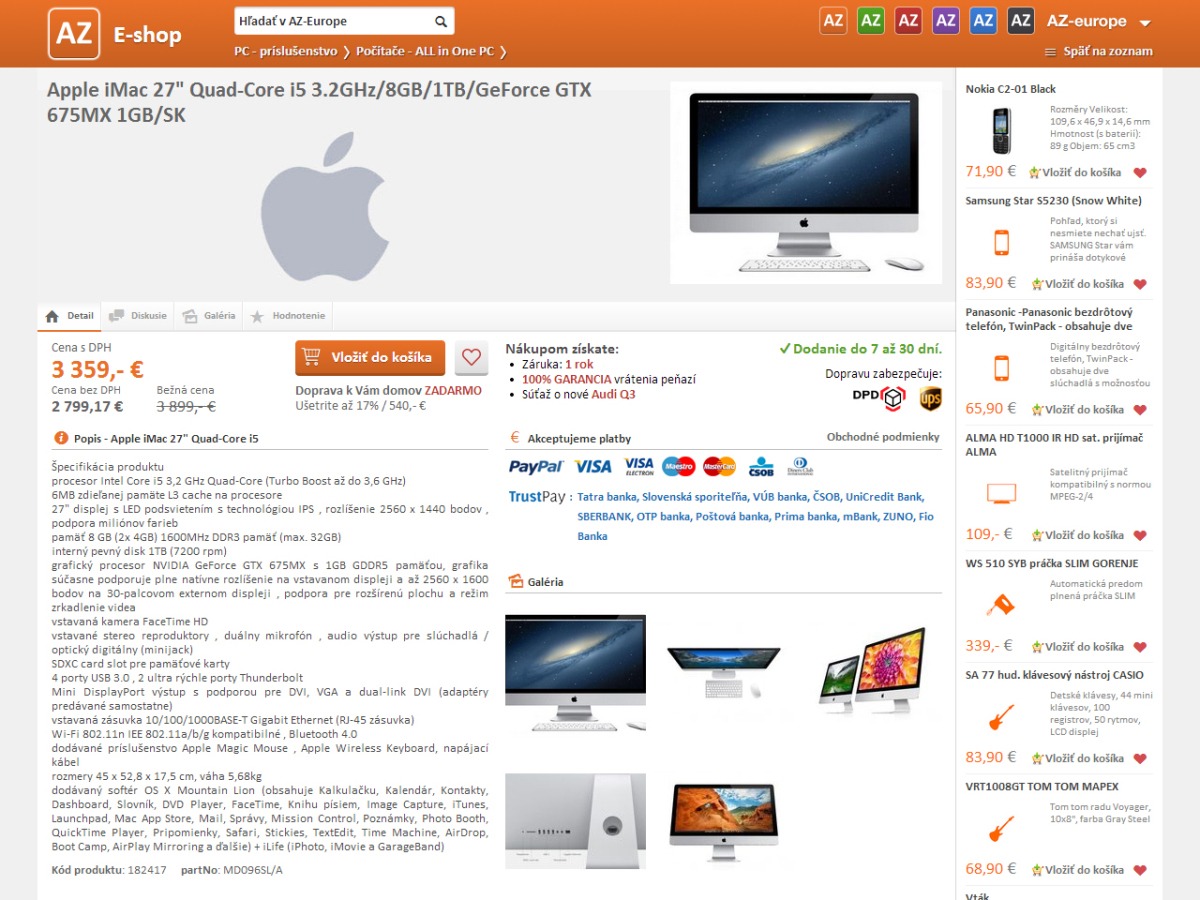 AZ-Europe-e-shop-detail-produktu inzercia