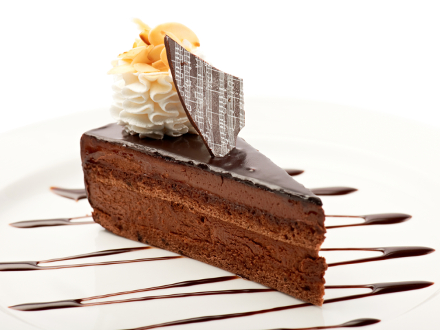 dezert, čokoládová torta, sladkosti