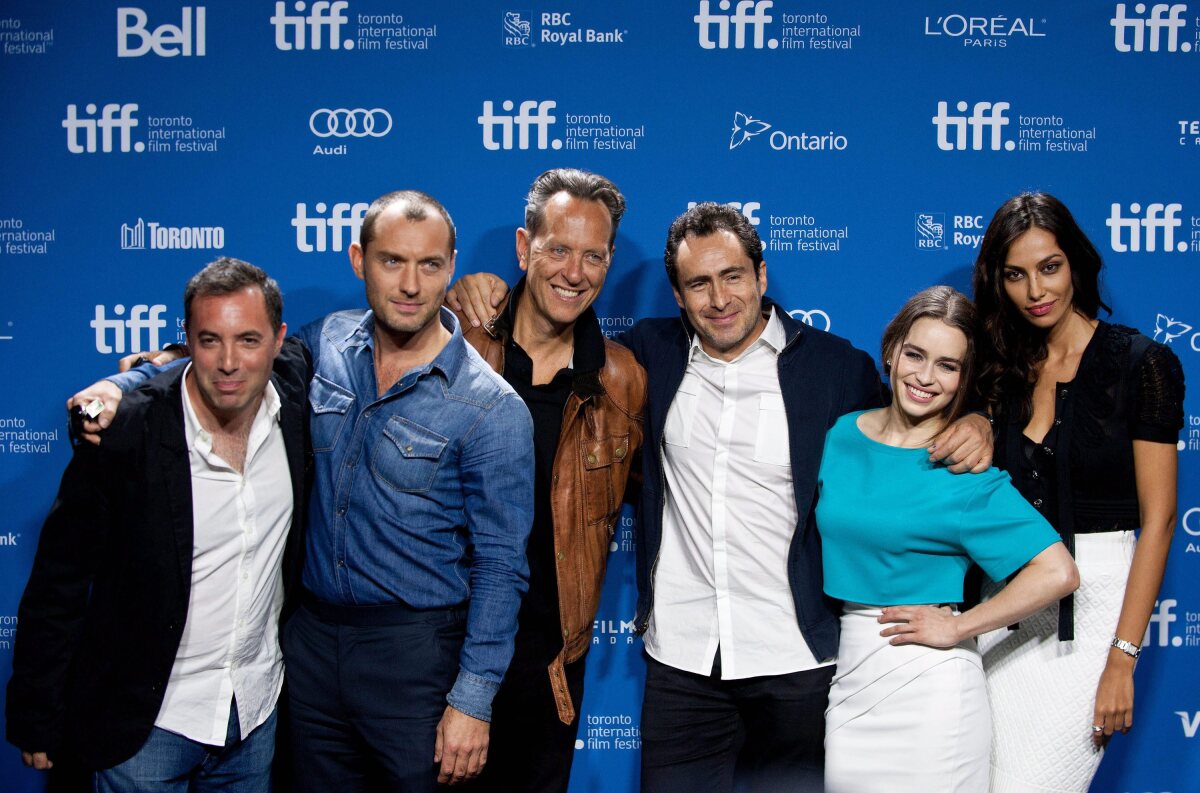 Richard Shepard, Jude Law, Richard E. Grant, Demian Bichir, Emilia Clarke a Madalina Ghenea