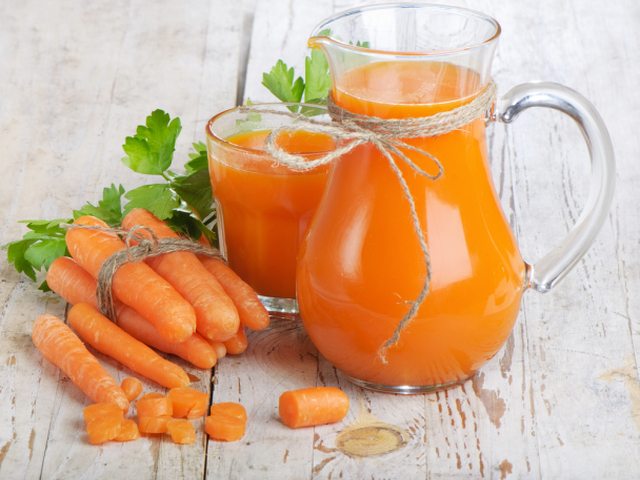 mrkva, mrkvová šťava, antioxidant, karotén