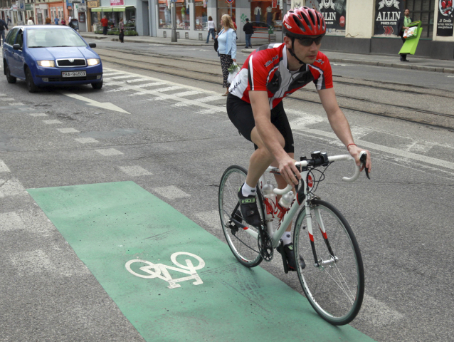 cyklotrasa, bicykel,centrum Bratislava