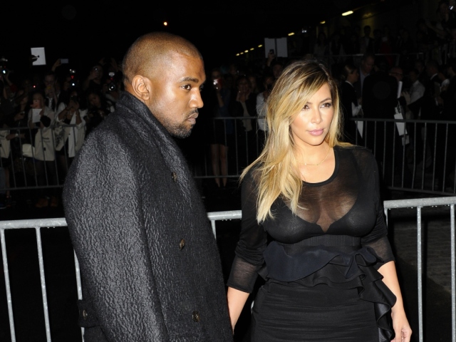 Givenchy - jar-leto 2014 - Paríž - Kanye West a Kim Kardashian