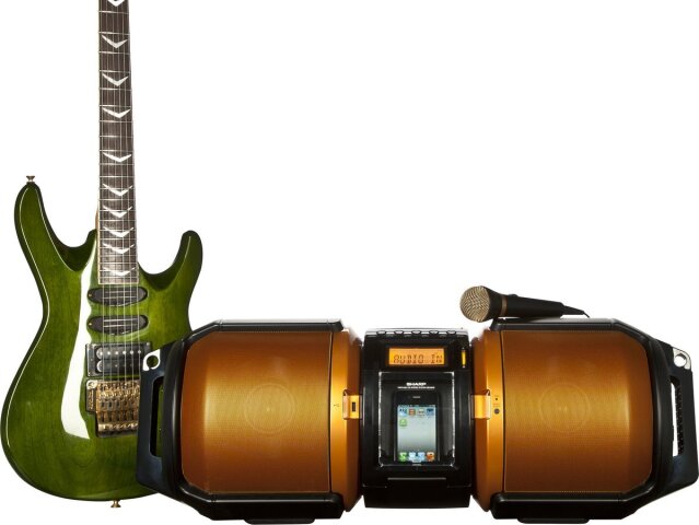 sharp boombox
