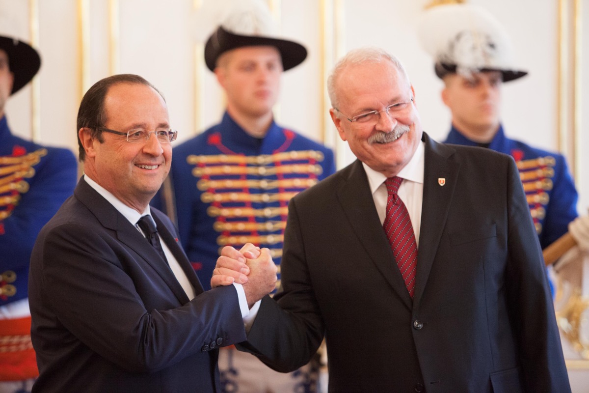 prezidentsky palac, gasparovic, francuzsky prezident FranÃ§ois H