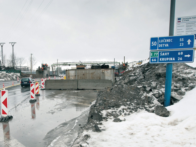 diaľnica, rýchlostná cesta, R4, Detva, Lučenec