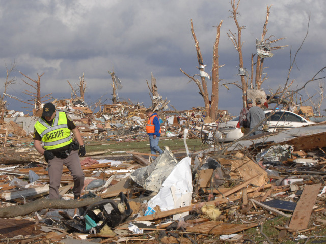 USA, Tornádo, Illinois