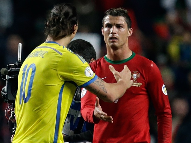Zlatan Ibrahimovič, Cristiano Ronaldo