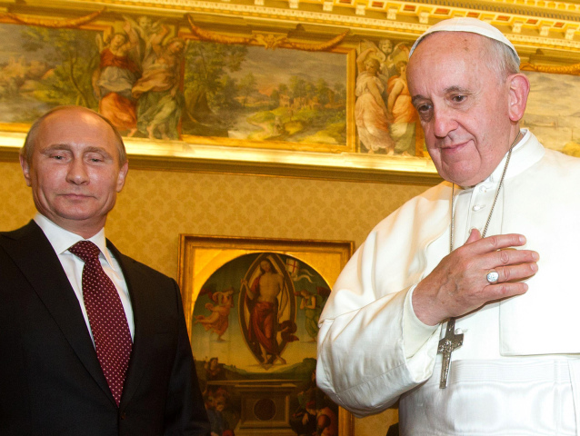 Putin, pápež