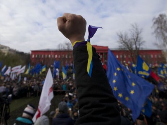 Ukrajina, protest, demonštrácia