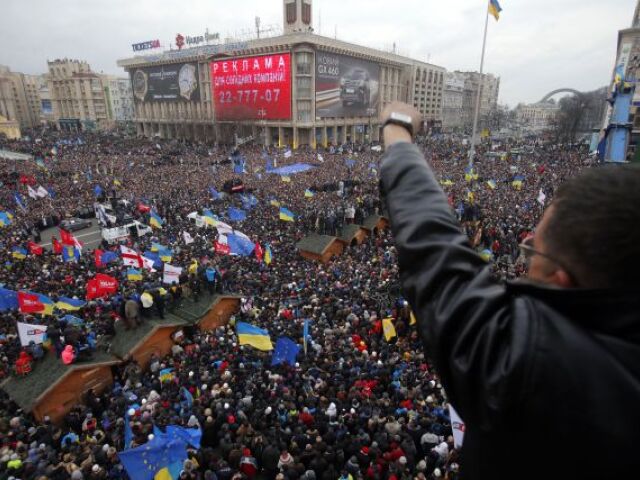 Ukrajina, protest, demonštranti