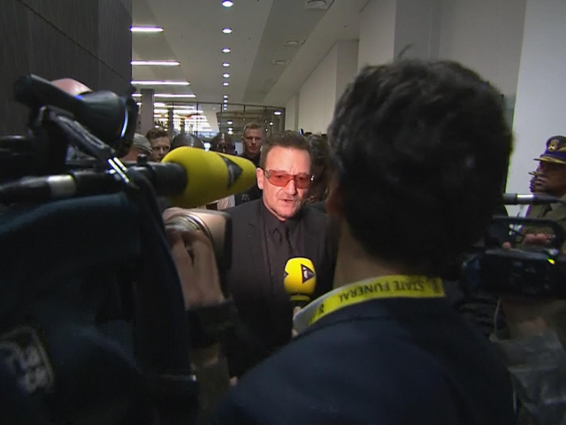 Juhoafrická republika, Nelson Mandela, rozlúčka, Bono
