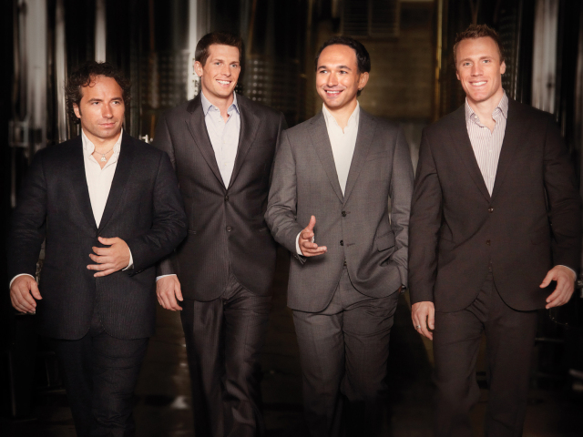 The Canadian Tenors: Remigio Pereira, Clifton Murray, Victor Micallef and Fraser Walters.