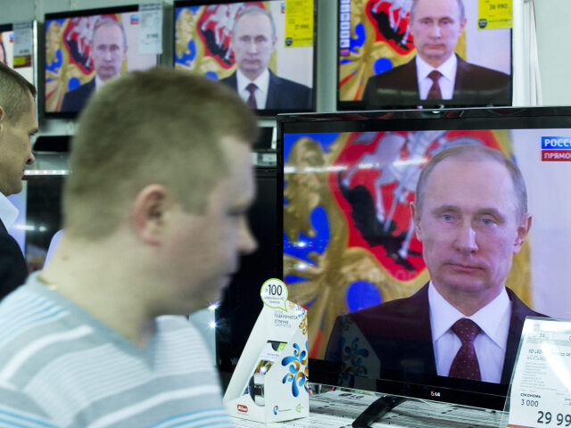 Vladimir Putin, Rusko, televízor