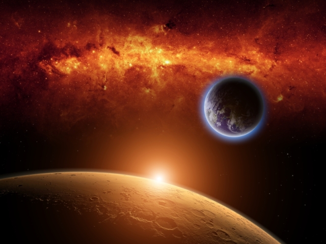 Mars, vesmír, planéta