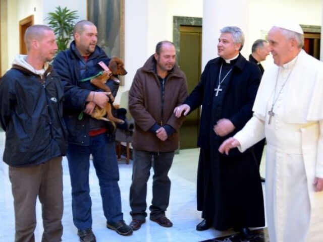 Vatikán, pápež, František, bezdomovec