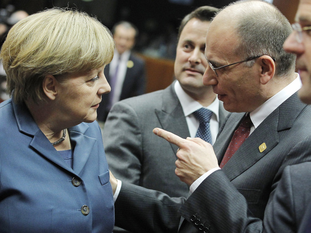 Angela Merkelová, Enrico Letta