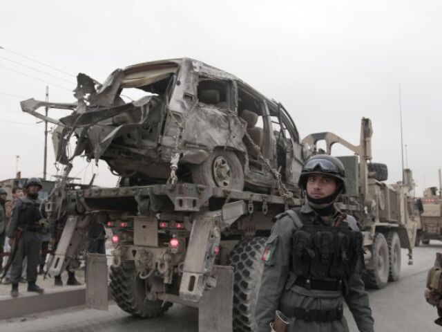 Afghanistan, Kábul, vojak, explózia