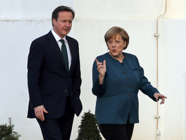 Anglela Merkelová, David Cameron
