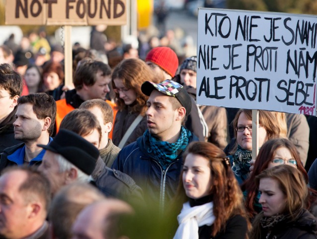 protest gorila, namestie slobody