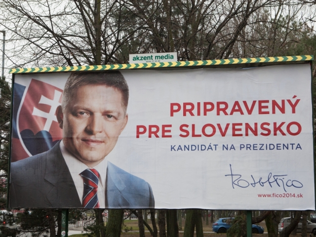 billboard, voľby, prezident, fico