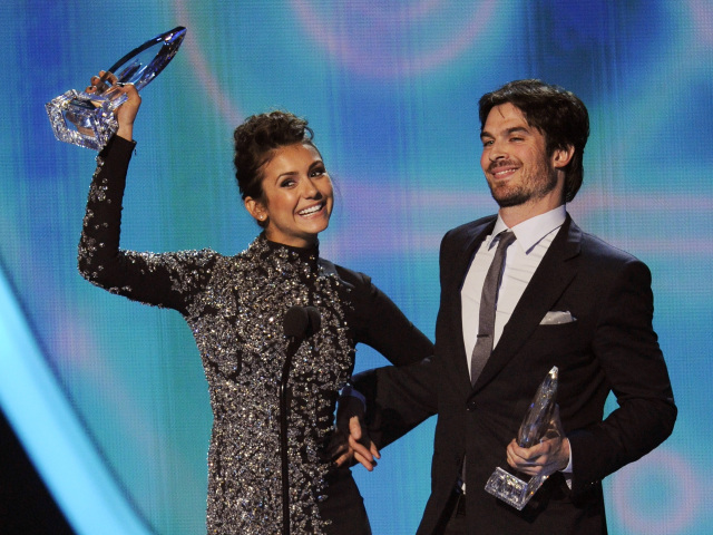 Nina Dobrev a jej kolega Ian Somerhalder