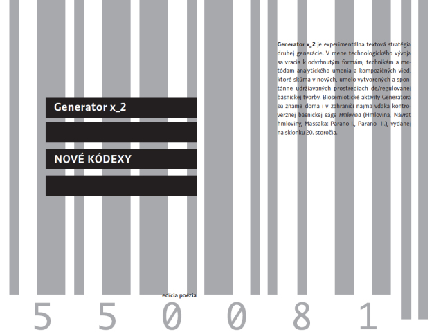 Generattor x_2 Nové kódexy
