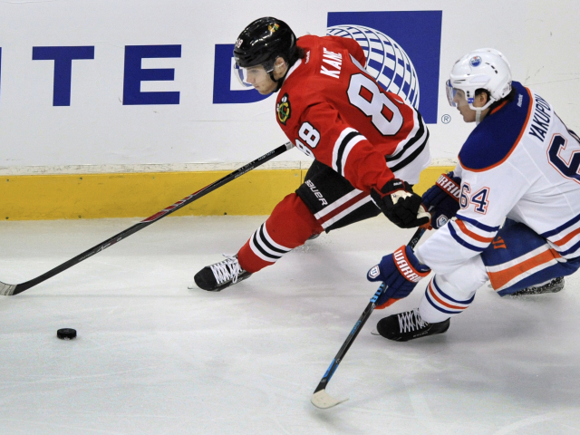Oilers Blackhawks Hockey
