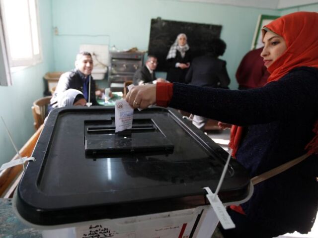 Egypt, referendum, volička, urna