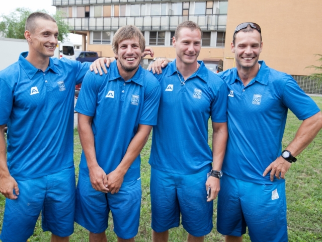 olympiáda, štvorkajak, Martin Jankovec, Peter Gelle, Erik Vlček, Juraj Tarr