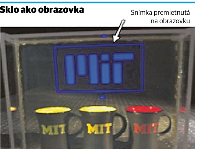 sklo ako obrazovka
