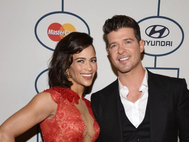 Herečka Paula Patton a jej manžel Robin Thicke.