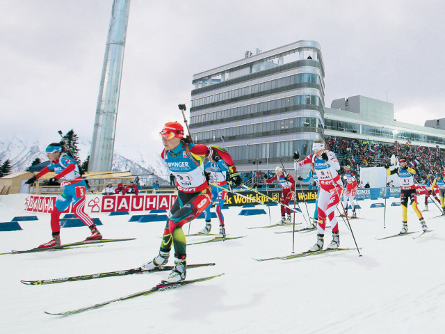 Soči, biathlon, lyžovanie