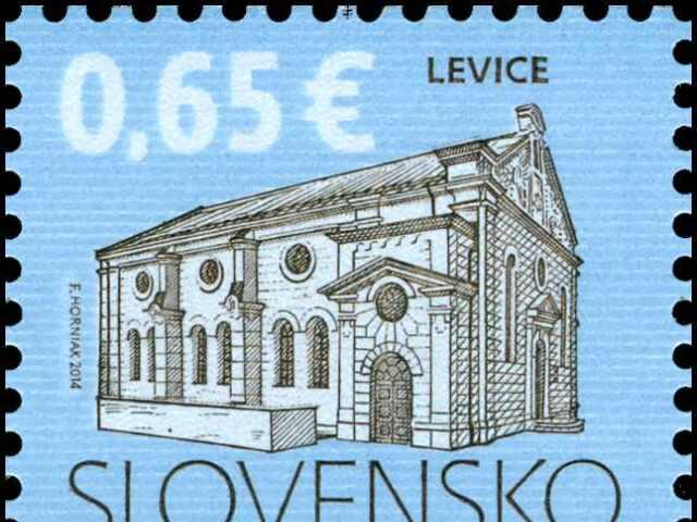 levická synagóga, známka