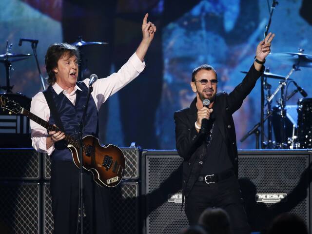 Paul McCartney (vľavo) a Ringo Starr