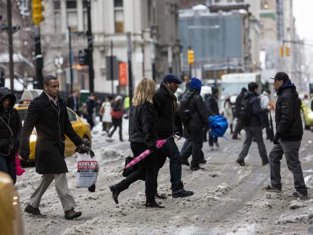 Wall Street, sneh, New York