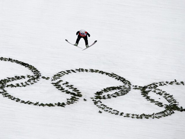 skoky na lyžiach ZOH 2014, soči, olympíjske kruhy