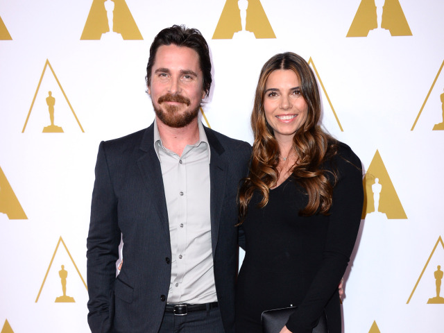 Herec Christian Bale a jeho manželka Sibi Blazic.