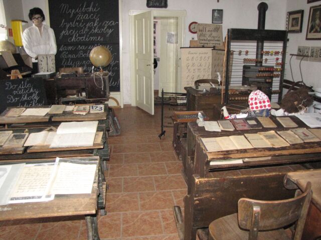 škola, Polichno, múzeum, história, lavice, expozícia