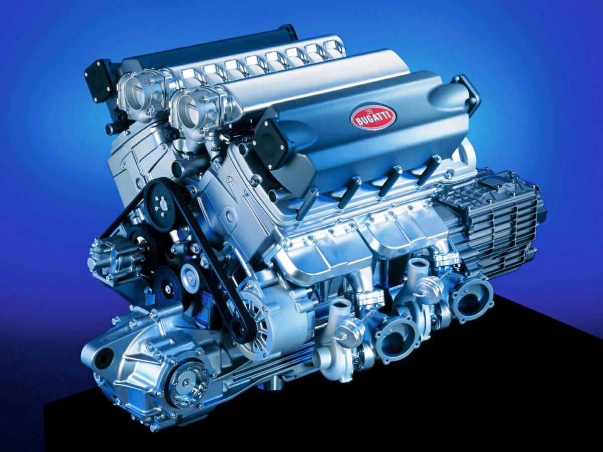 bugatti 16.4 - motor