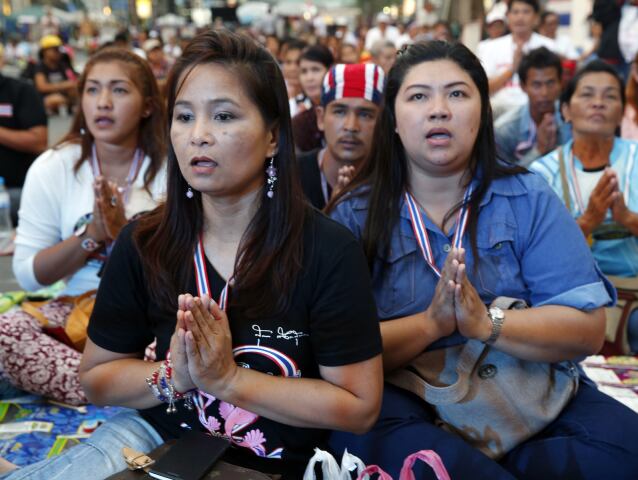 Thajsko, Jinglak Šinavatrová, demonštranti, Bangkok