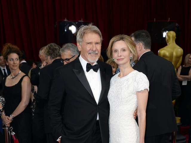 Herec Harrison Ford a jeho manželka Calista Flockhart.