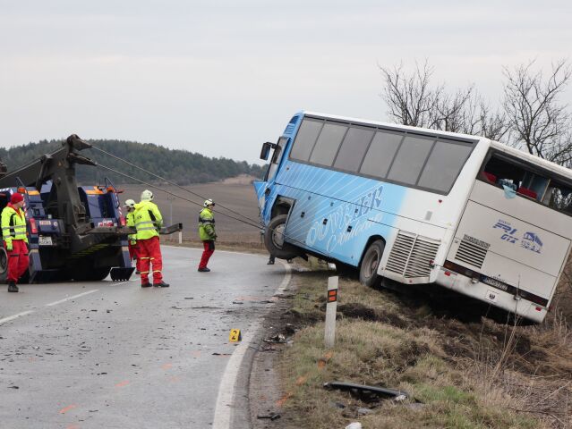 autobus, nehoda, Slovenské Pravno, Turiec